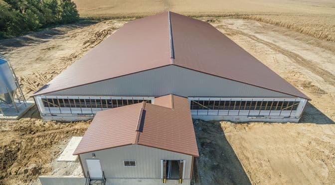 Steel building exterior