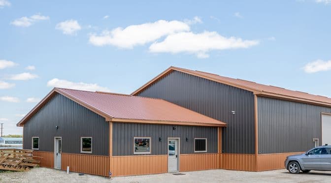 Commercial steel building